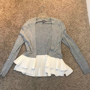 Chelsea28 Ruffle Trim Cardigan Size XS